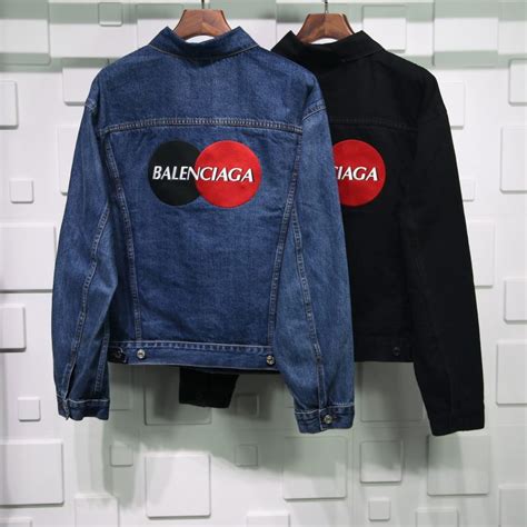 balenciaga denim jacket replica